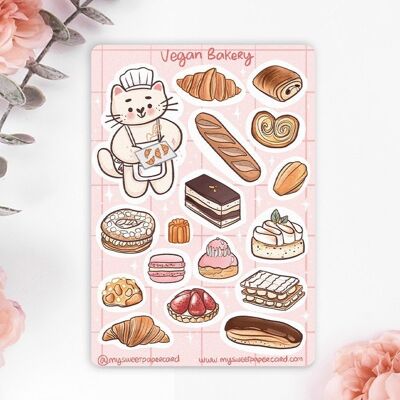 Stickers A6 - Chat boulanger