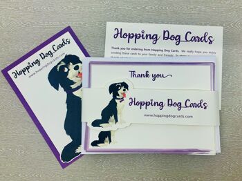 Ensembles de cartes de correspondance doublées de chien adorable 1