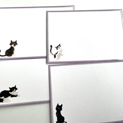 Cute Cat Lined Note card Sets