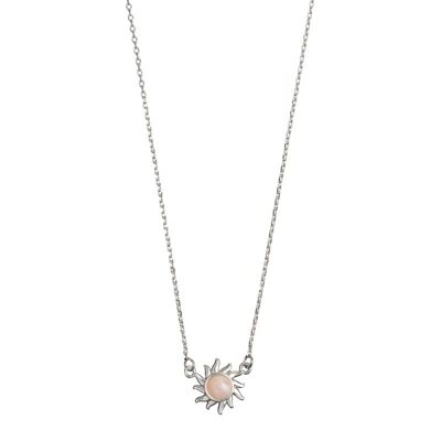 Timi of Sweden | Sun with Rose Stone Necklace -  | Exclusive Scandinavian design that is the perfect gift for every women