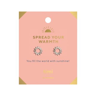 Timi of Sweden | Spread Your Warmth Small Sun Örhängen  | Exclusive Scandinavian design that is the perfect gift for every women