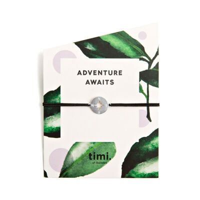 Timi of Sweden | Stretcharmband med kompass i  | Exclusive Scandinavian design that is the perfect gift for every women