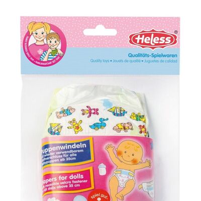 Doll diapers, 3 pieces, size. 35-50cm