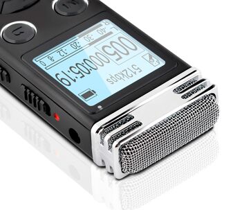 Dictaphone numérique KODAK VRC450 - 8Go - Noir - Métal 7