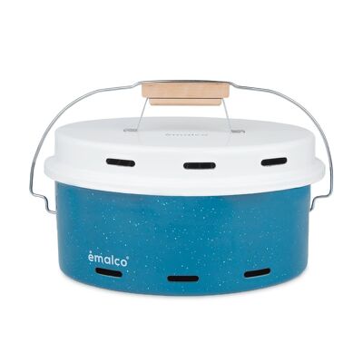 Blue Speckled Enamel Barbeque | BARBEQUE