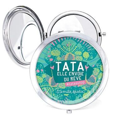 Tata Kaleidoscope Pocket Mirror - Silver