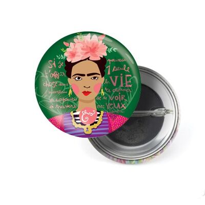 Insignia de mensaje del artista - Frida