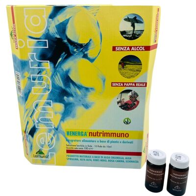 Food Supplement for Energy & Immuno System - HENERGA NUTRIMMUNO -10 Vials 10ml