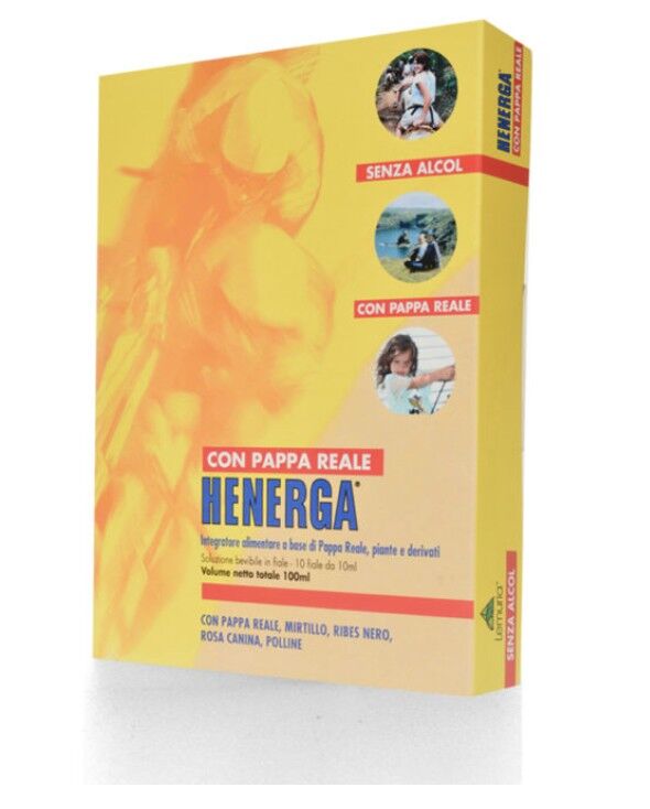 Integratore Alimentare Energetico - HENERGA PAPPA REALE - 10 Fiale da 10 ml