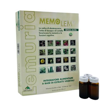 Complément Alimentaire Mémoire - MEMOLEM 10 Ampoules de 10 ml 1
