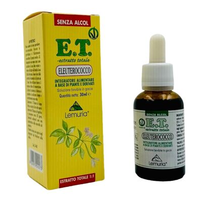 Food Supplement Tonic Adaptogenic -ELEUTEROCOCCO Tot Extract-30 ml