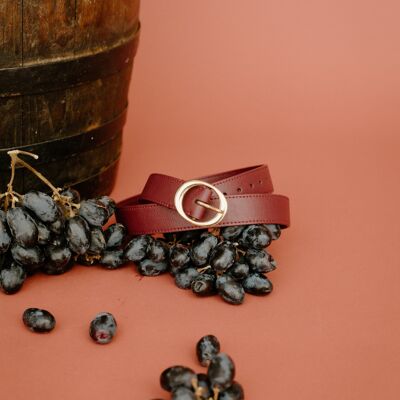 Ceinture - Lie de Vin 
Taille 130