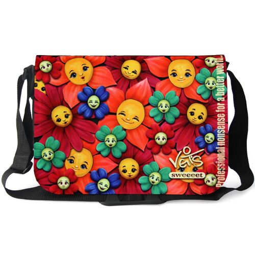 Gute Laune Schultertasche Veit`S Blumen 01