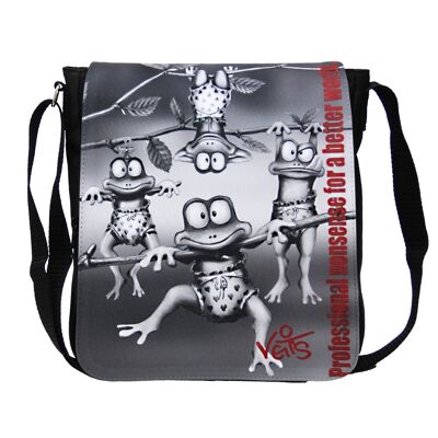 Good mood bag with frog motif "Veit`S Little Frogs" Emma Noir