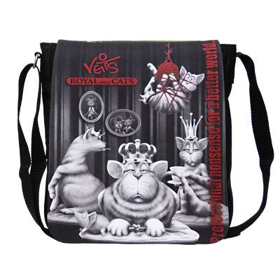 Borsa di buon umore "Veit`S ROYAL SILLY CATS" Emma Noir