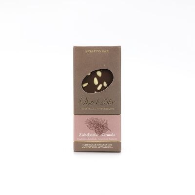 Feinbitter mit Zirbelnuss /
Dark chocolate with
Swiss pine_50g