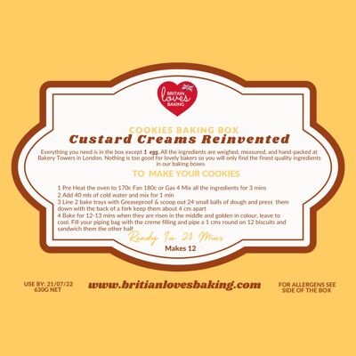 Custard Creams Reinvented