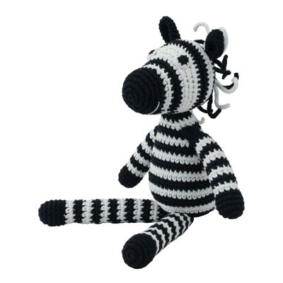 Peluche de ganchillo cebra STRIPEY