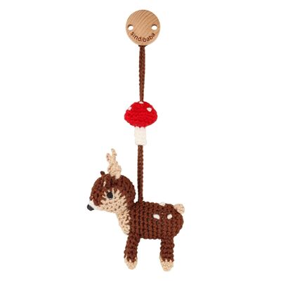 Crochet pram trailer deer AUDREY