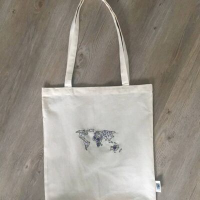 Borsa in juta Blumenwelt Organic and Fairtrade