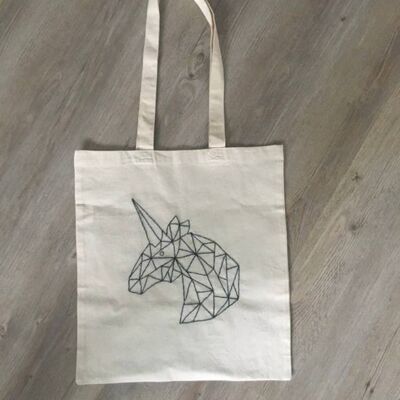 Jute bag unicorn