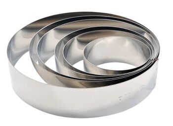 Cercle à mousse inox Ø220 2