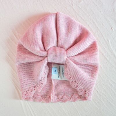 LUSSY Merino Wool Turban - Pink