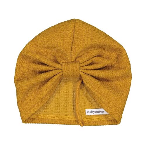 Turban ROSA - Maille Chaude OCRE JAUNE