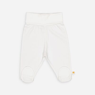 Pantalone neonato in cotone biologico BIANCO