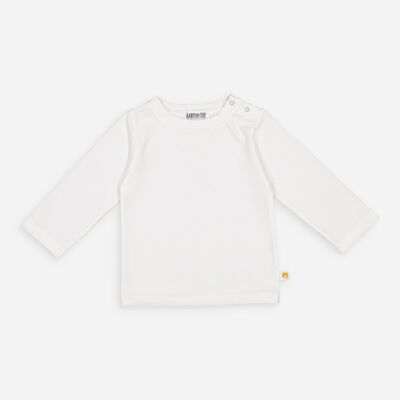 Camiseta de algodón orgánico BLANCO - Manga larga