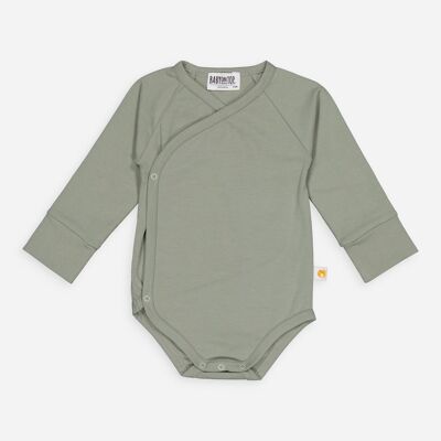 SHADOW Organic Cotton Bodysuit - Long-sleeved Kimono