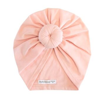 Turban JUSTINE Coton Bio - Rose Cerisier