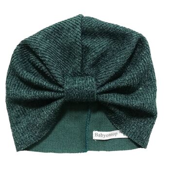 Turban ROSA - Maille Chaude Vert Avocat