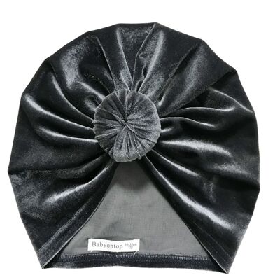 Turban IVY - Anthracite Velvet