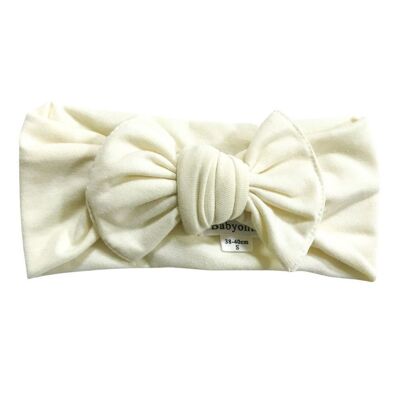 Headband JUSTINE Coconut Organic Cotton GOTS - FLY bow
