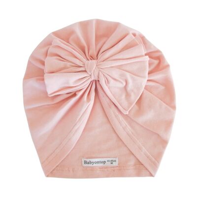 Turbante JUSTINE de algodón orgánico GOTS - Pink Lotus Bree