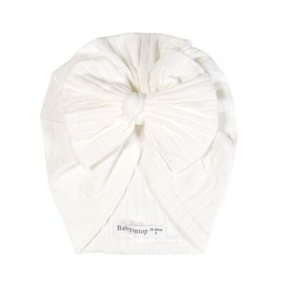 Turbante de algodón LUCY - White Bree