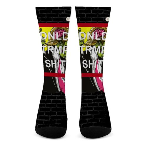 Crew Socks "DNLD TRMP SHIT"