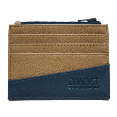 Card holder LE VITAMIN brown / blue