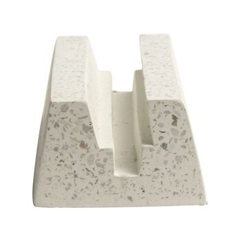 Gusta witte betonnen boeken-/ tablethouders 3