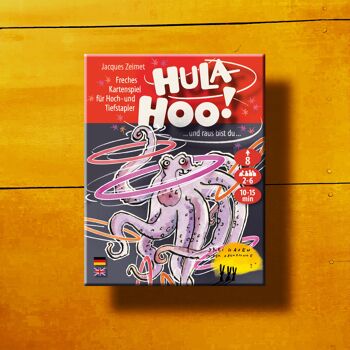 Hula hoo ! à partir de 8 ans, pour 2 à 6 joueurs, jeu de cartes passionnant pour toute la famille, avec tactique, chance et bluff 1