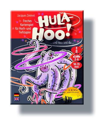 Hula hoo ! à partir de 8 ans, pour 2 à 6 joueurs, jeu de cartes passionnant pour toute la famille, avec tactique, chance et bluff 2