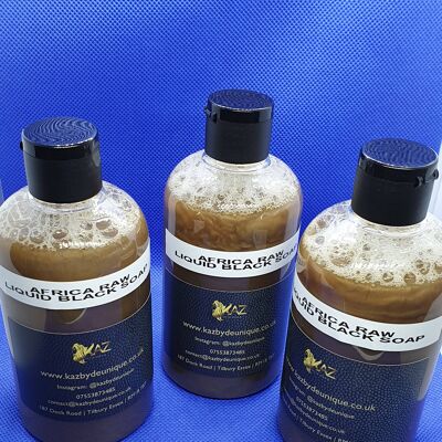Organic liquid black soap