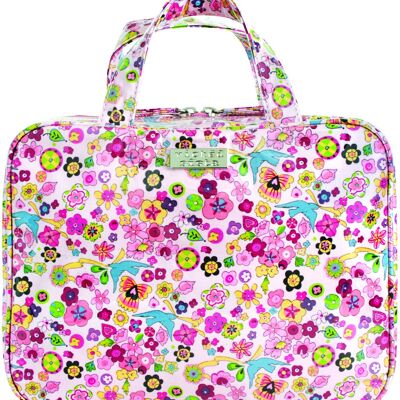 Borsa Enchanted Garden Rosa Borsa grande per tutti i cosmetici Borsa a tracolla