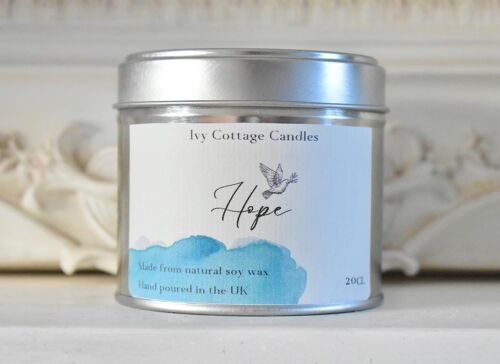 Hope essential oil candle