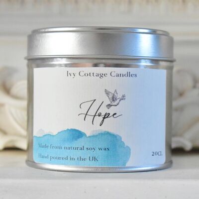 Hope essential oil candle