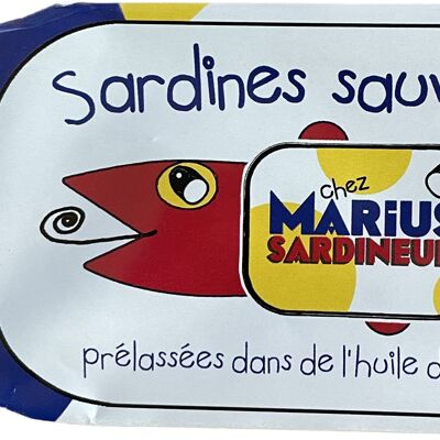 Conserve de sardines "Marius" à l'huile d'olive