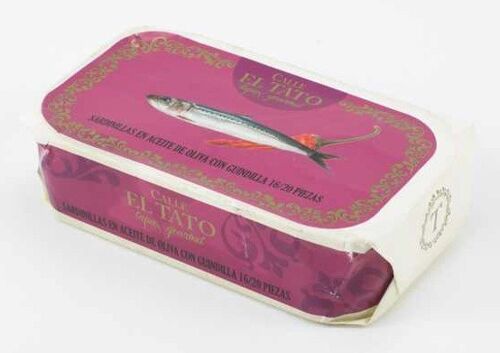 Conserve de petites sardines à l'huile d’olive et piment doux