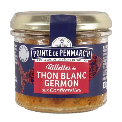 Spreadable White tuna rillettes with confiterelles (dried tomatoes) - 100g verrine