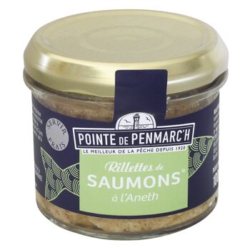 Tartinable Rillettes de saumons à l'aneth - verrine 100g NaN